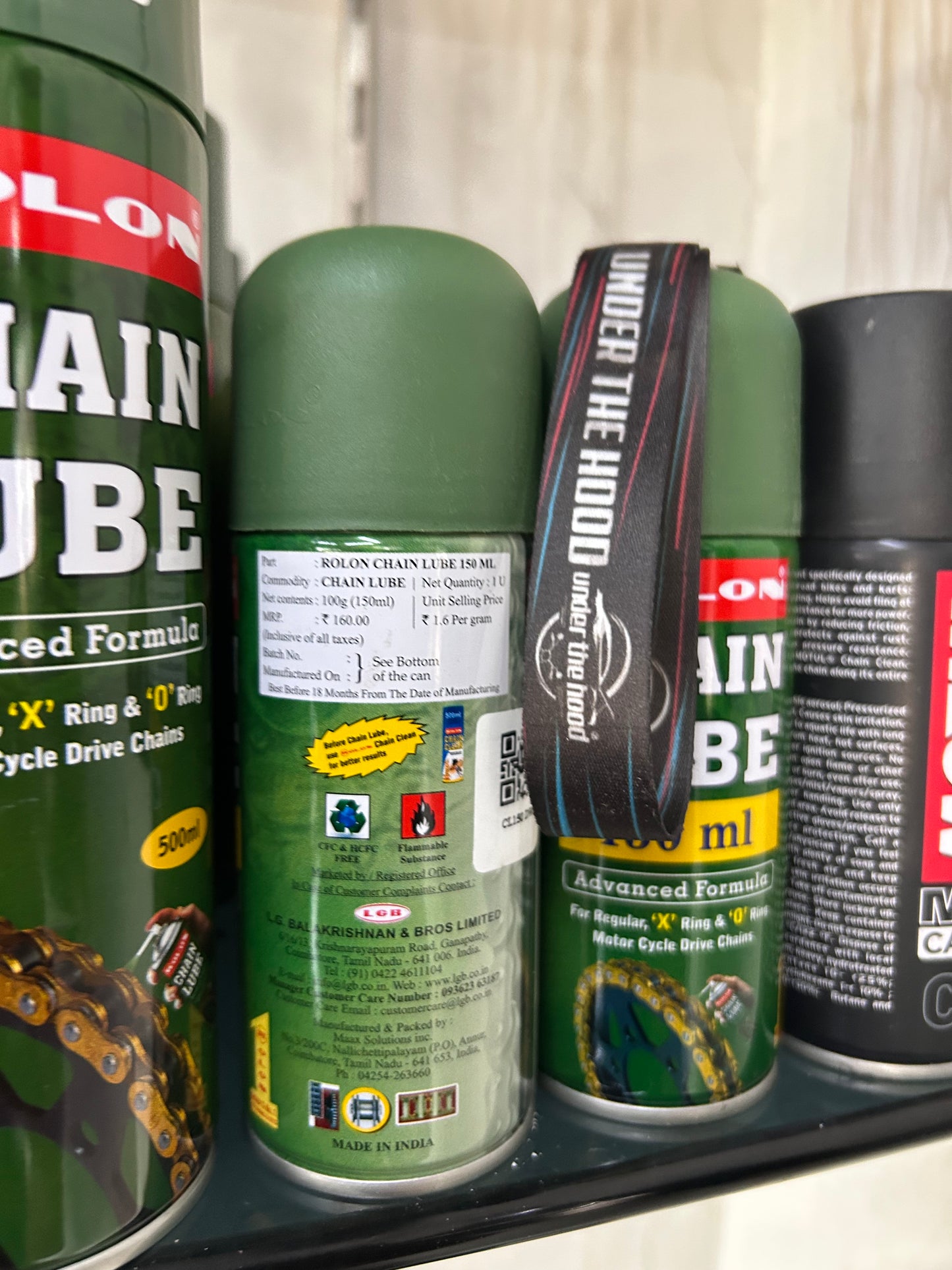 Rolon Chain Lube for Motorcycles (O-Ring / X-Ring Safe) – 150ml / 500ml – Genuine Chain Lubricant