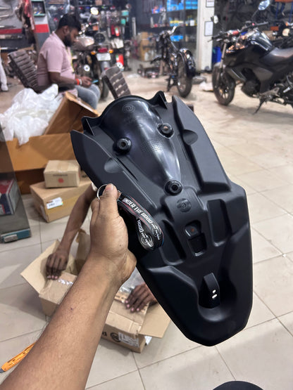 Royal Enfield KXA00494 – Black Rear Mudguard Extender for Guerrilla 450 – Genuine GMA Accessory