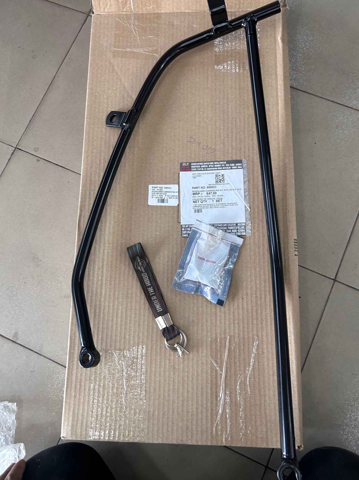 Royal Enfield Mudguard Carrier RH Kit for Standard 350 KS UCE – 888523
