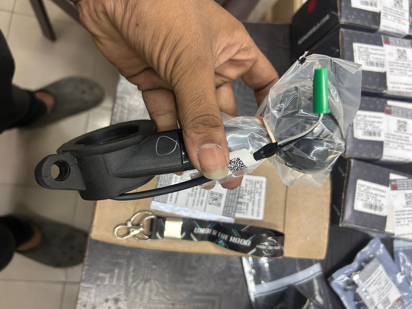Royal Enfield Front-Left LED Indicator (Black) — All New Classic 350 J-Series (Dark Gunmetal Grey) — RAN01135/A | Genuine OE