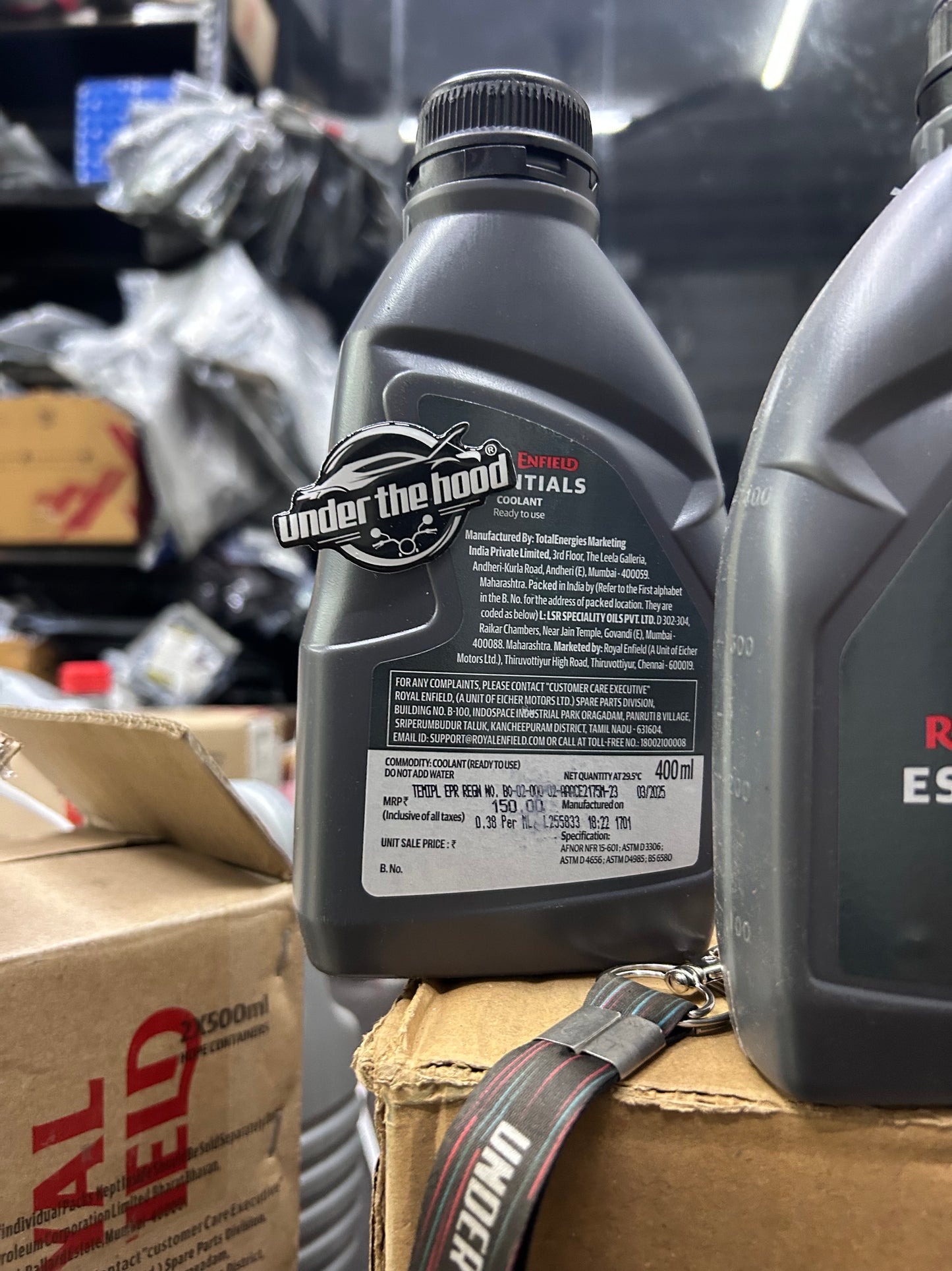 Genuine Royal Enfield Coolant Ready To Use – 400ml Bottle – Sherpa 452 Engine – Himalayan 450 / Guerrilla 450 (Part No. 360108)