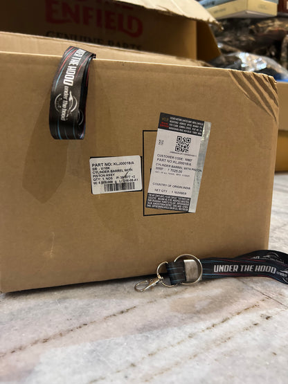 Royal Enfield KLJ00018/A – Cylinder Barrel with Piston Assembly (Black) – OEM for Classic Reborn 350, Meteor 350, Hunter 350