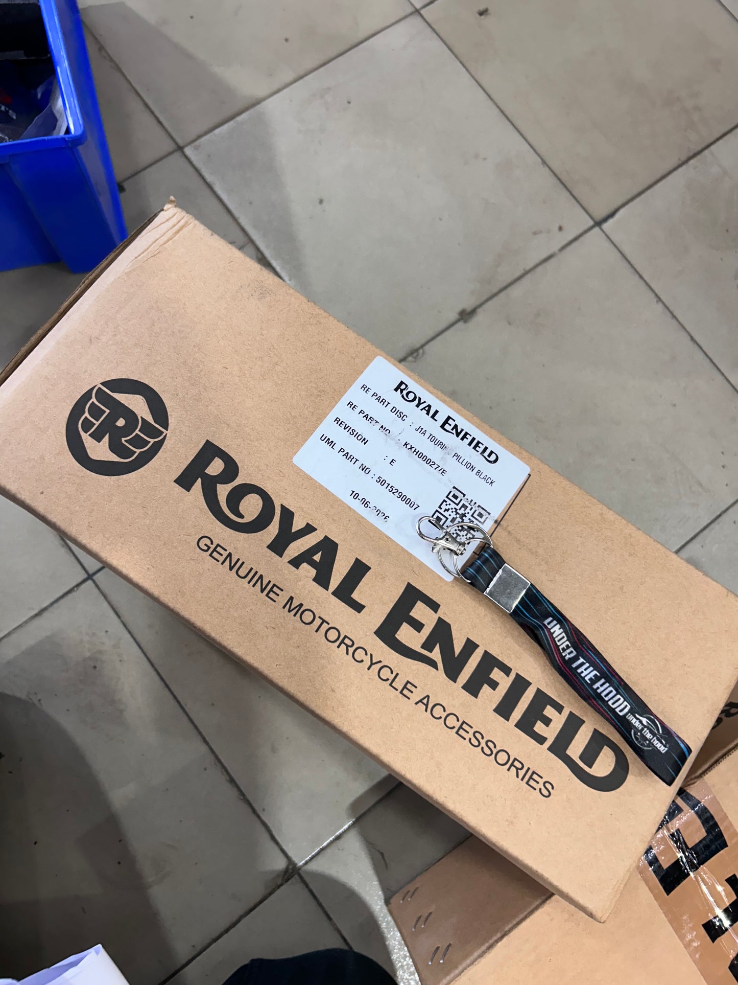 Royal Enfield Classic 350 Reborn Black Touring Passenger Seat KXA00071
