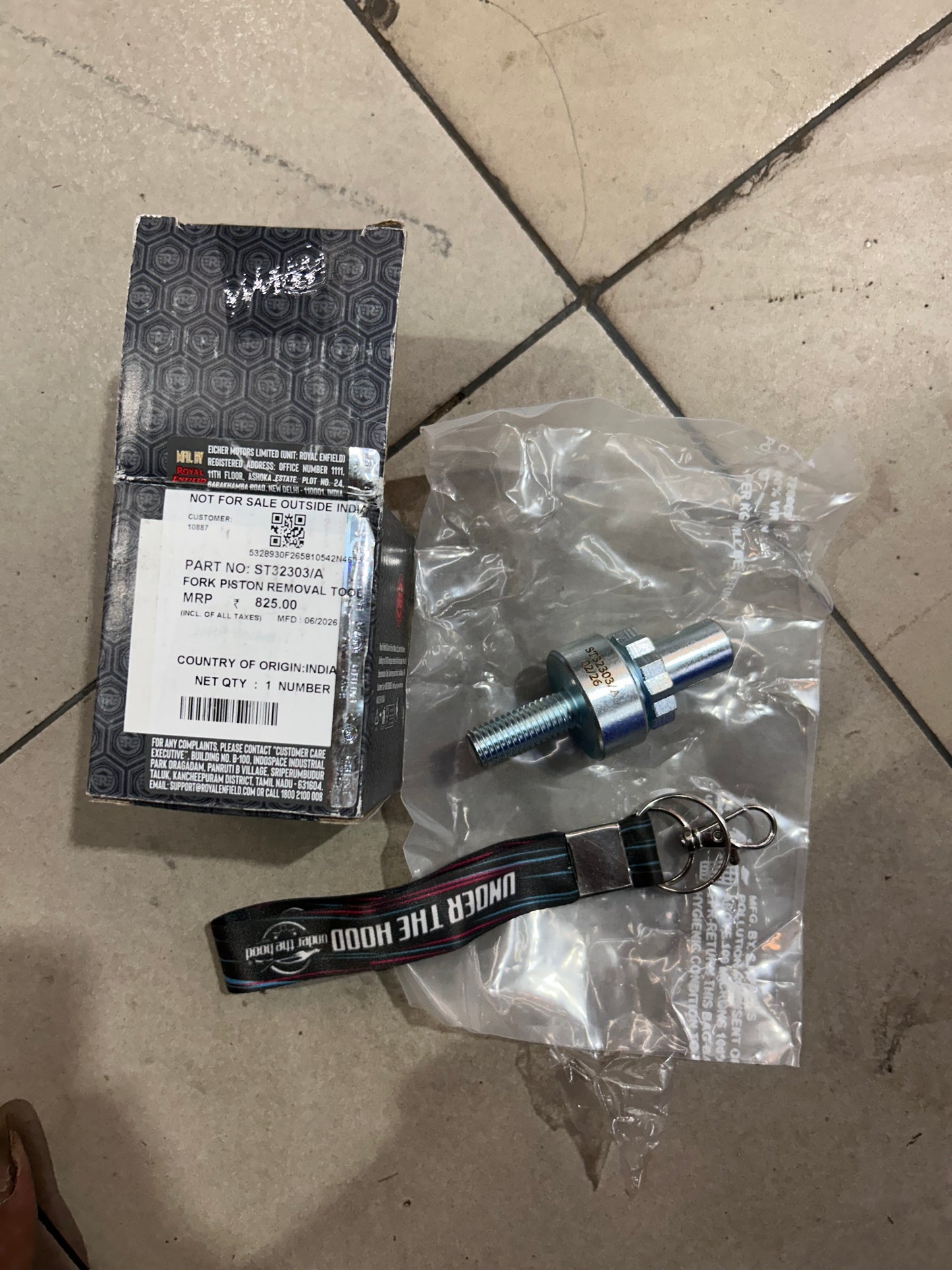 Royal Enfield Himalayan 450 / Super Meteor 650 / Shotgun 650 / Bear 650 Fork Piston Removal Tool ST32303/A