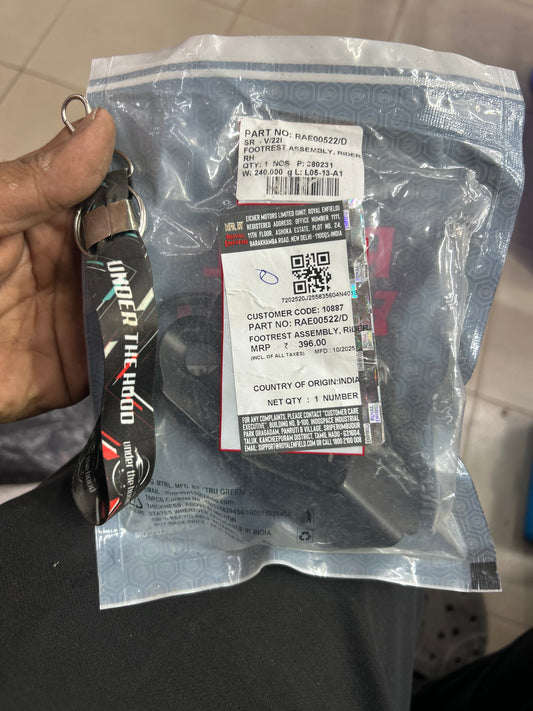 Royal Enfield Right Rider Footrest Assembly – OEM (RAE00522/D) for Bear 650