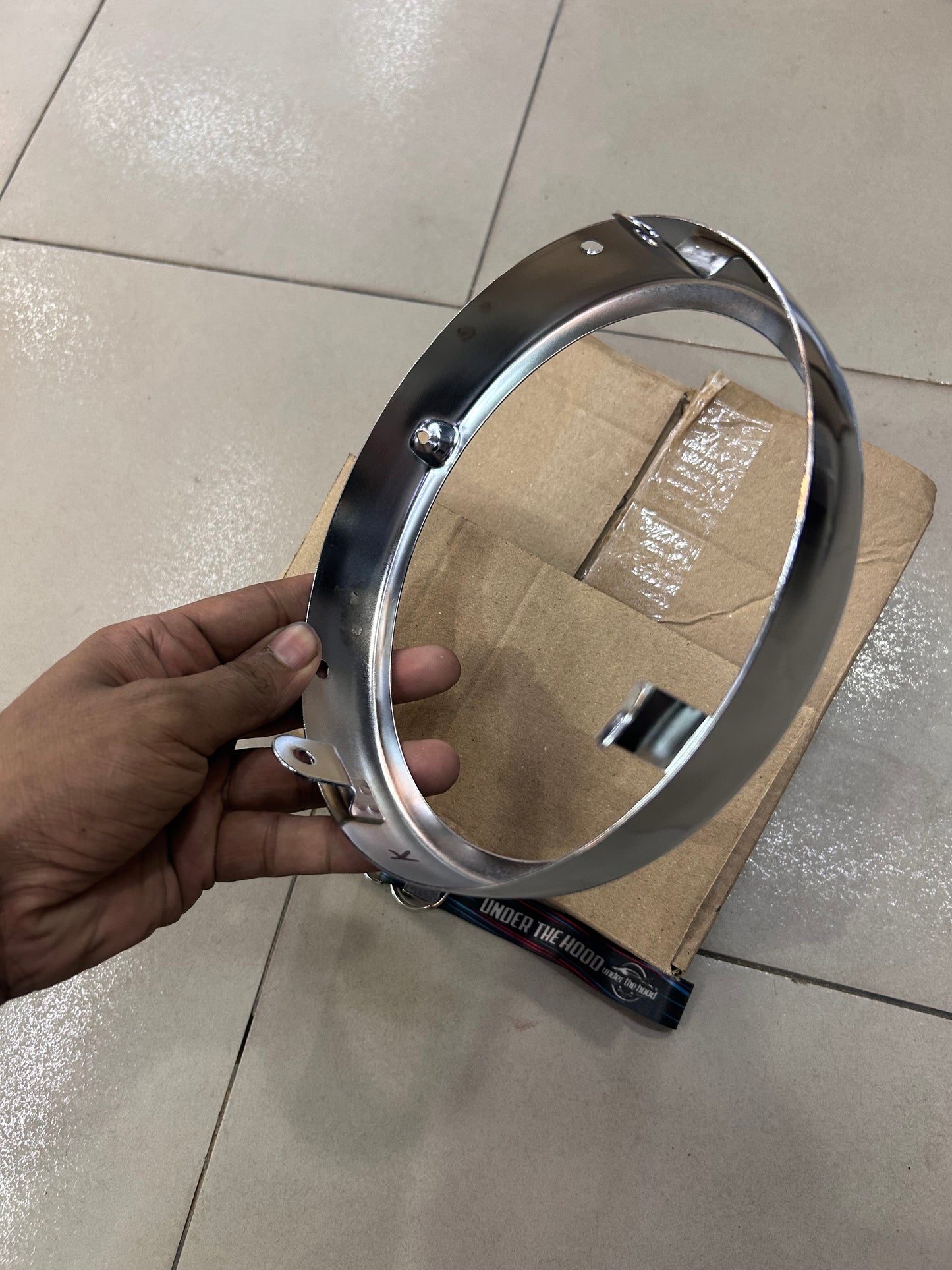 Royal Enfield Classic 350 Reborn / New Bullet 350 Chrome Headlamp Outer Rim RAN00571/A