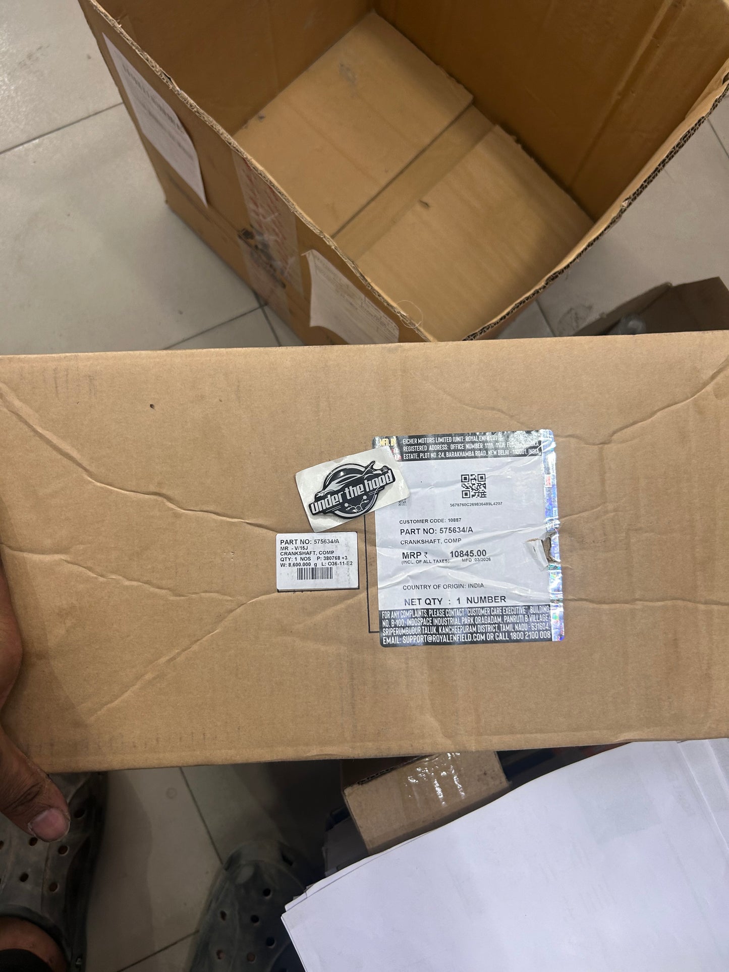 575634/A Crankshaft for Interceptor 650 & GT 650 | Genuine RE