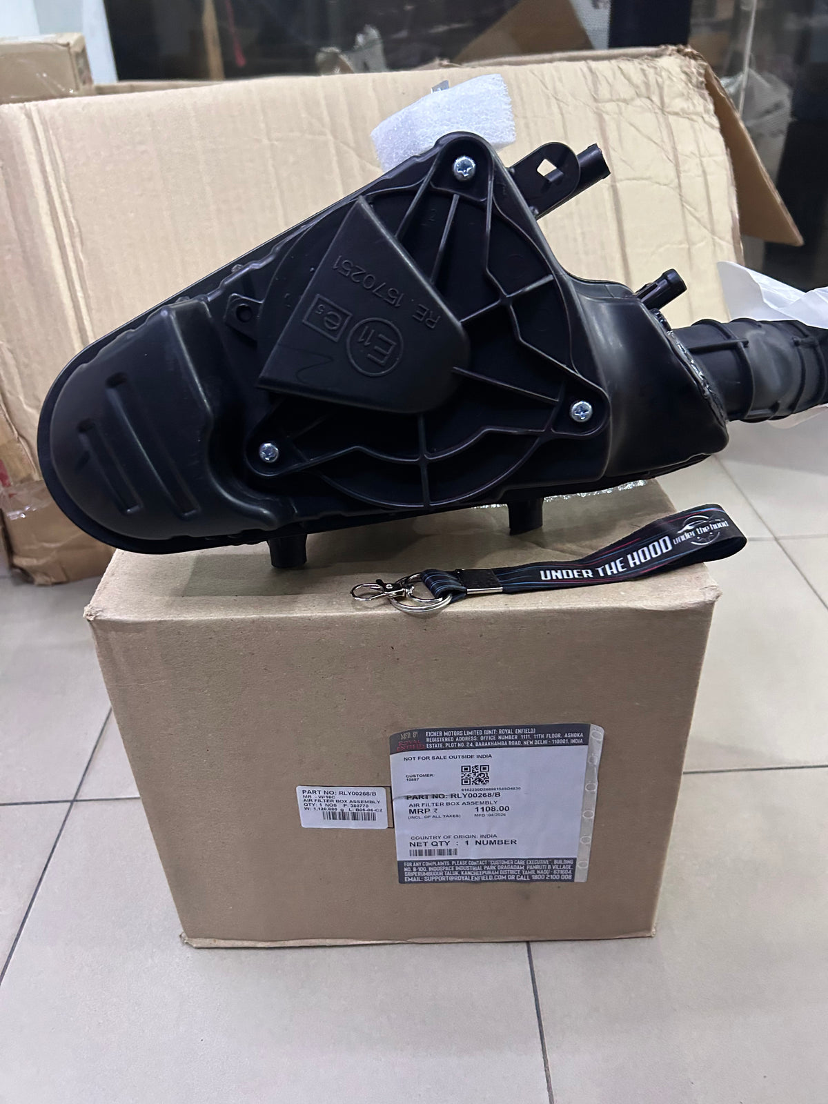 Genuine Royal Enfield Meteor 350, Classic 350 Reborn, Bullet 350 & Goan Classic 350 Air Filter Box Assembly – RLY00268