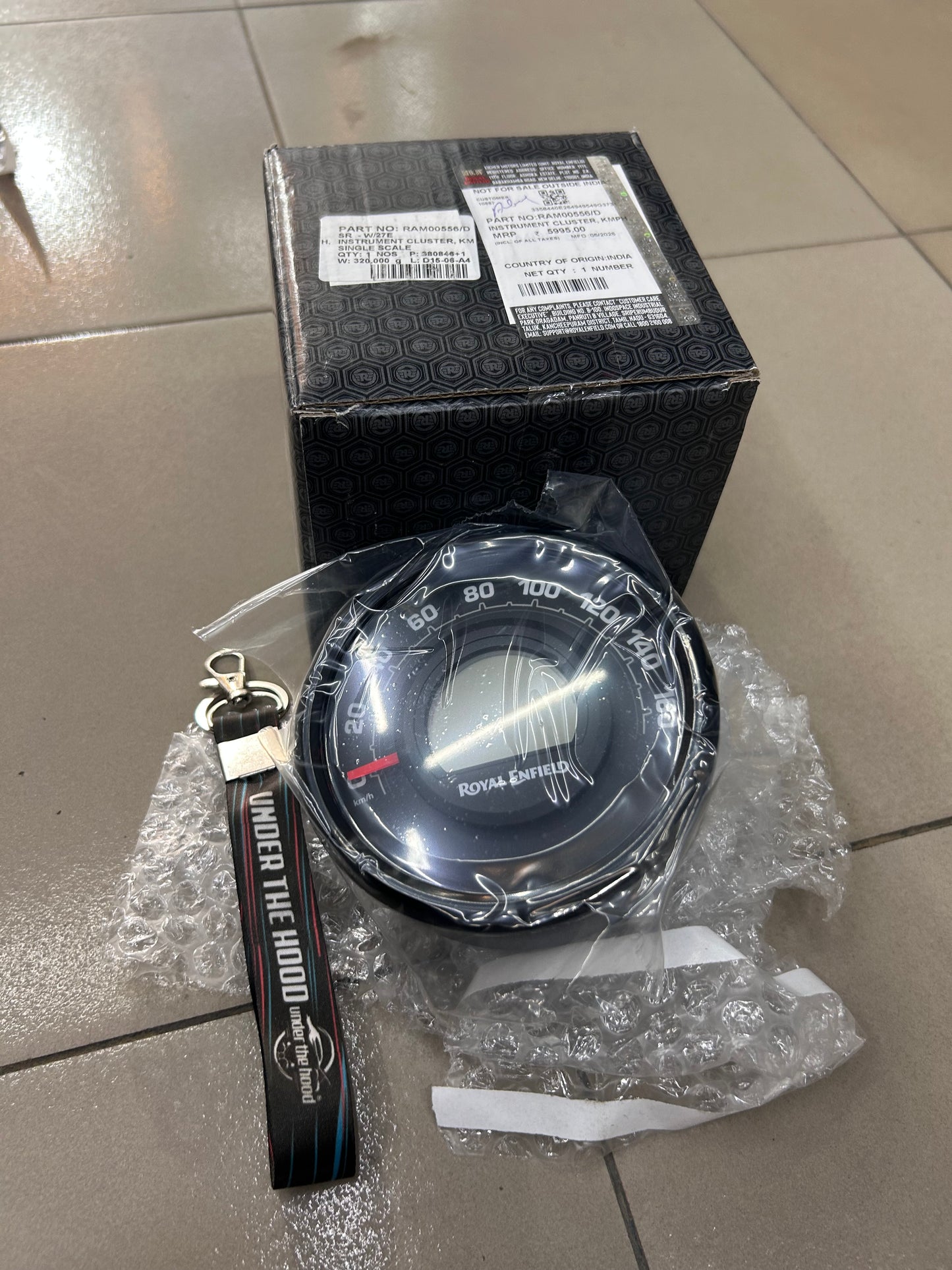 Royal Enfield RAM00556/C – OEM KMPH Instrument Cluster (Single Scale) for Hunter 350 / 350 Models