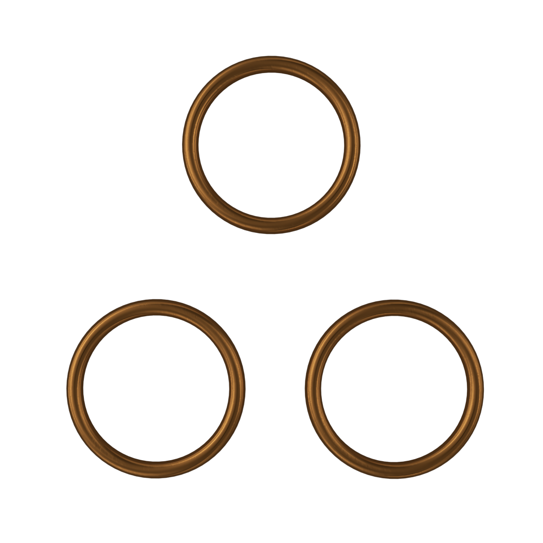 Royal Enfield 582638/A Copper Exhaust Gasket for Meteor, Reborn, Hunter, and UCE models