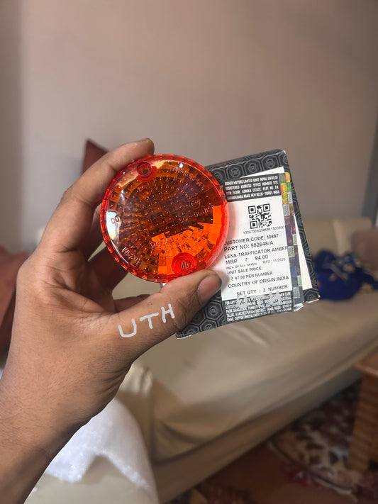582648/A amber indicator lens – Royal Enfield UCE