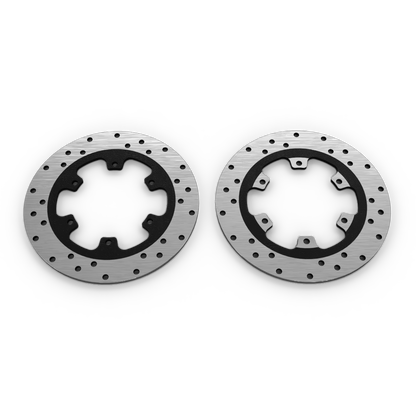 Royal Enfield 587395/B stainless‑steel rear disc brake plate – genuine OEM rotor for Himalayan 411, Scram 411, Interceptor 650 & Continental GT 650
