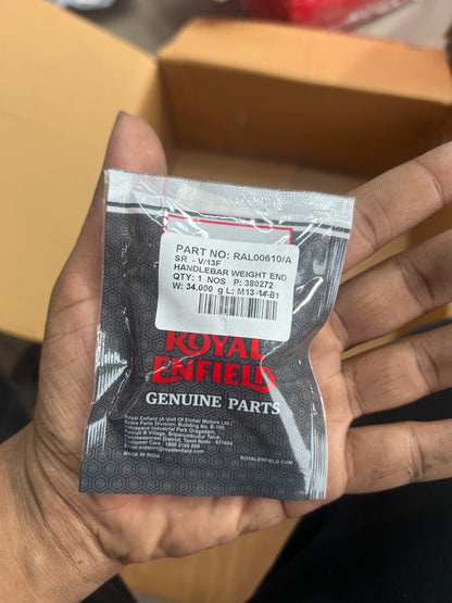RAL00610/A – Genuine Royal Enfield Handlebar Weight End for Continental GT 650 (BS6)