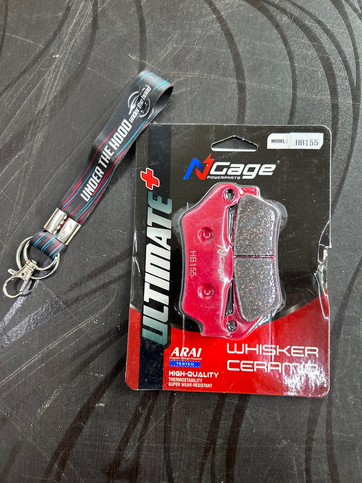 NGage HB 155 Whisker Ceramic Ultimate+ Brake Pads – Front: Meteor/Hunter/Classic 350, Himalayan 410, NS200, MT-15 | Rear: Super Meteor/Shotgun 650 & More