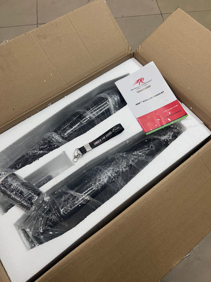 Red Rooster Black Matte Exhaust for Royal Enfield Interceptor 650 & Continental GT 650 – Stellar Edition