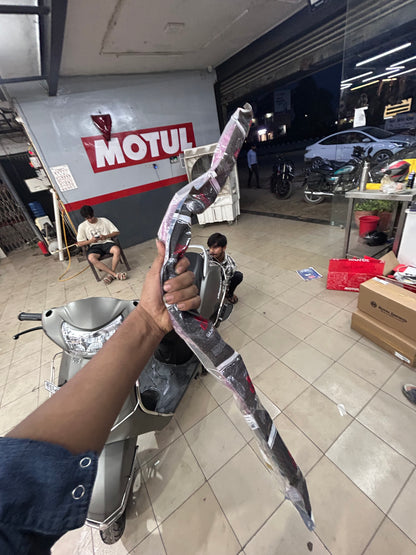 Royal Enfield RAL00200/B & RAL00200/C – Handlebar Complete (Satin Black) – Meteor 350 OEM Fit, Classic Reborn & Hunter 350 Retrofit