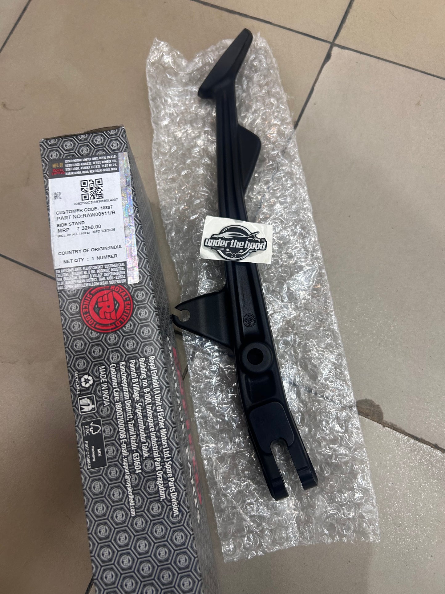 Royal Enfield RAW00511/B - Side Stand (Updated) for Himalayan 450 - OEM
