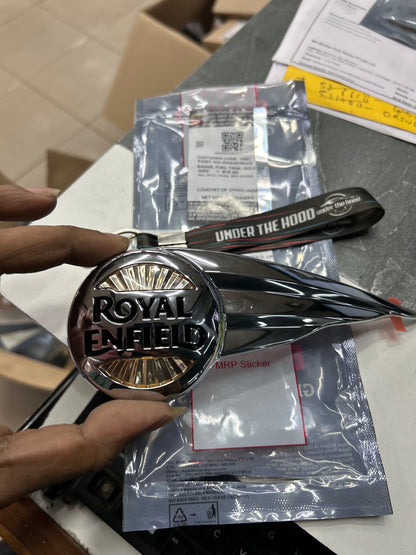 Royal Enfield Fuel Tank Badge / Monogram (Gold) for Super Meteor 650 – Left Side (LH) – RAK00363/D