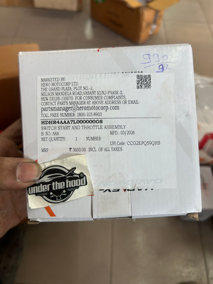 Harley-Davidson X440T Genuine Switch Start and Throttle Assembly – HDHR4AAA7L000000GS – RH Handlebar Throttle & Starter Switch Unit