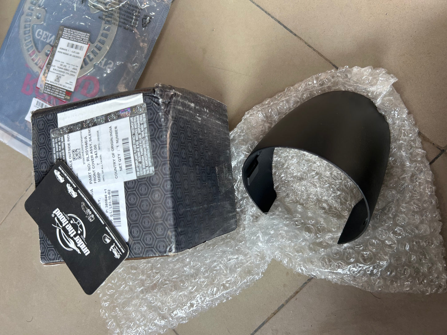 Royal Enfield Front Silencer Cover Assembly for Bear 650 – RLX01946/A
