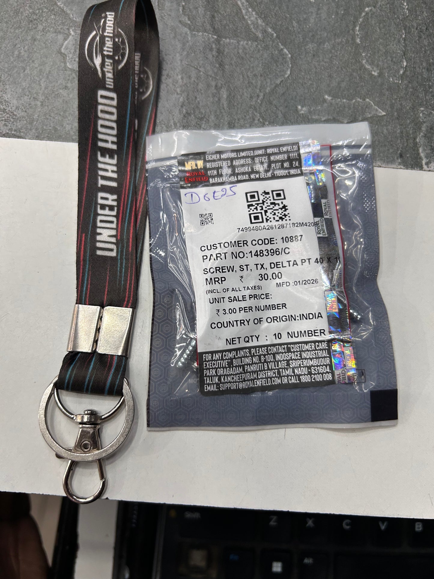 Royal Enfield 1030030/C Clamp – Genuine Handle Bar Brace Mount for Interceptor 650 2 Pcs