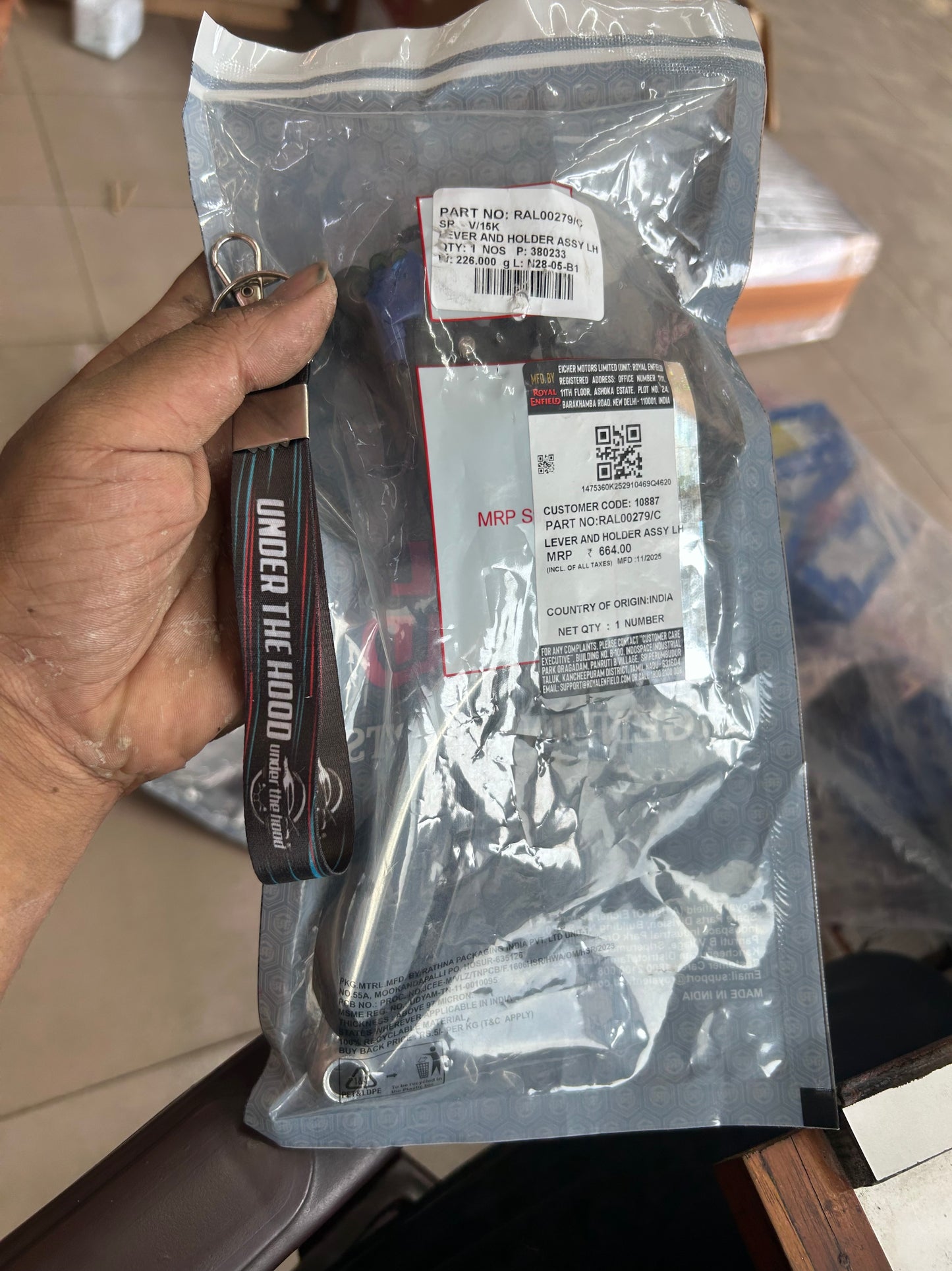 Royal Enfield RAL00279 / RAL00279/C – Genuine Clutch Lever & Holder Assembly LH for Himalayan 411 & Scram 411