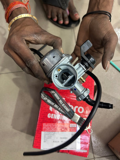 Hero Genuine Carburettor Assembly (Carburetor Assy) for Splendor+ / Passion Plus | Part No 16100KCC942S New Part Number 16100KWH762S