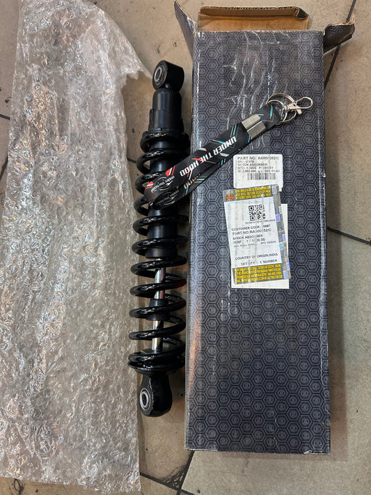 Royal Enfield RAR00052/C – OEM Rear Shock Absorber (Single Piece, Chrome) for Hunter 350 (Factory, Dapper, Rebel)