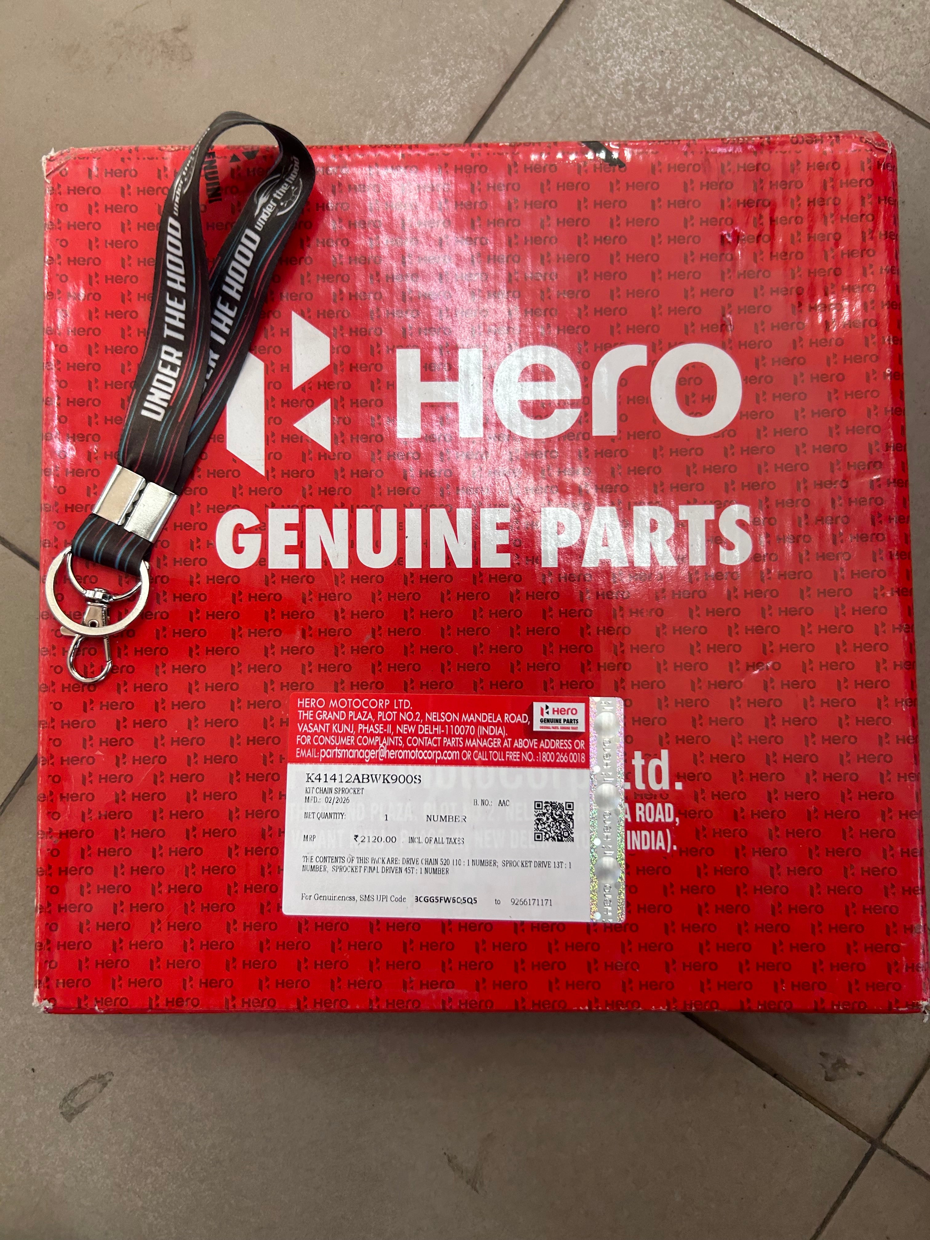 Hero Xpulse 200 4V Chain Sprocket Kit K41412ABWK900S – UNDER THE HOOD