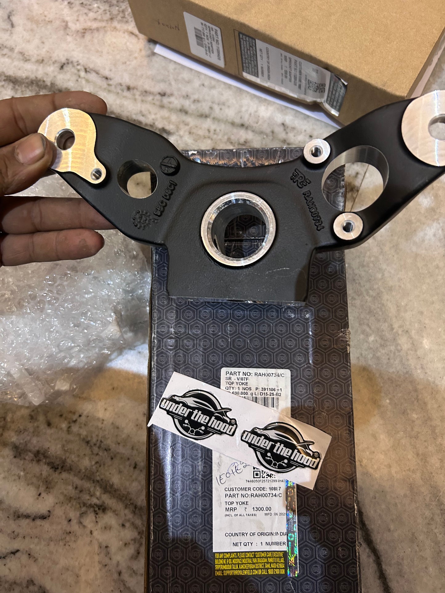 Royal Enfield RAH00734/C – Top Yoke (J-Series) | Fits New Classic 350 Reborn & New Bullet 350
