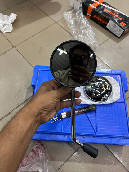 Royal Enfield Hunter 350 / Meteor 350 / Classic 350 Reborn / Shotgun 650 Chrome Rear View Mirror Set – Autobird 199