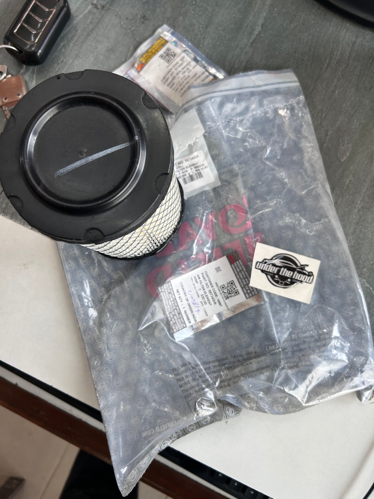 Royal Enfield Himalayan 411 & Scram 411 Air Filter Element – OEM 587343/A | Genuine RE Replacement