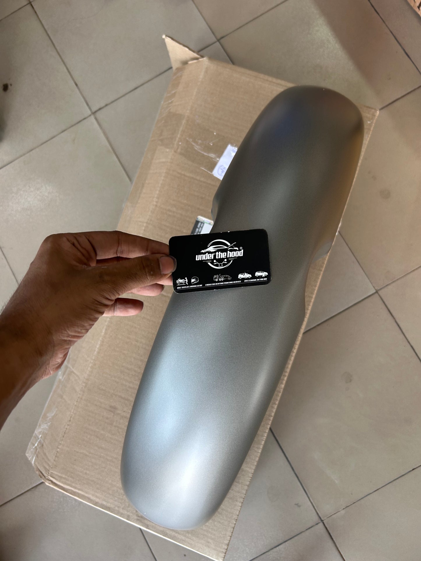 Royal Enfield Front Mudguard Gun Grey / Light Grey 810056 for Classic 350 ABS BS4