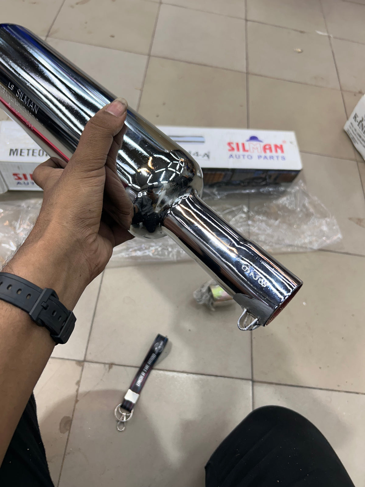 SILMAN Short Punjab Big Mouth 57mm Chrome Silencer LSM4-A – Royal Enfield Classic 350 Reborn, Meteor 350 & Bullet 350 / Battalion J-Series