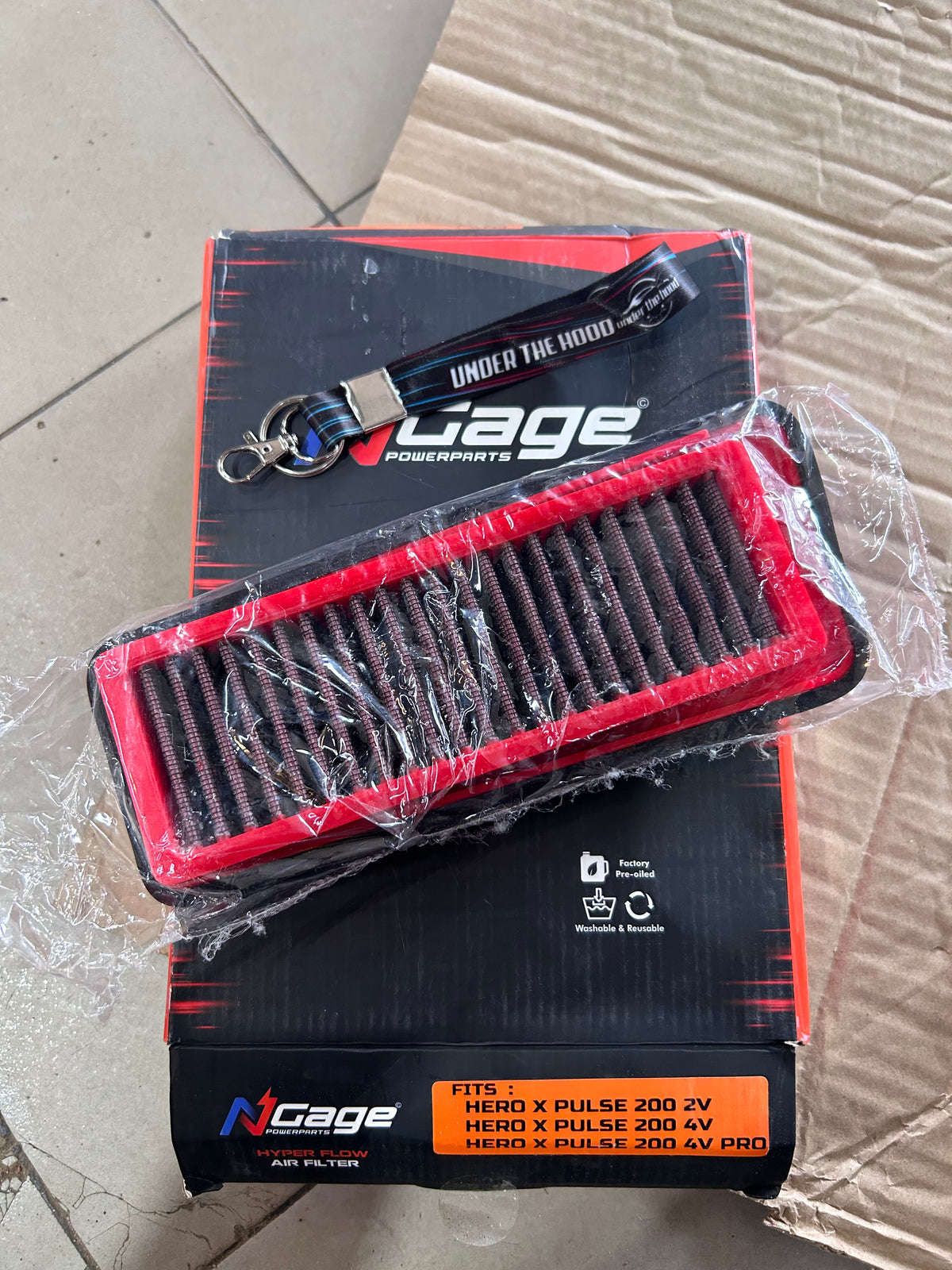 NGage Hyper Flow Performance Air Filter NGAGE-005XPUL200 – Hero Xpulse 200 2V, 200T, 4V & 4V Pro