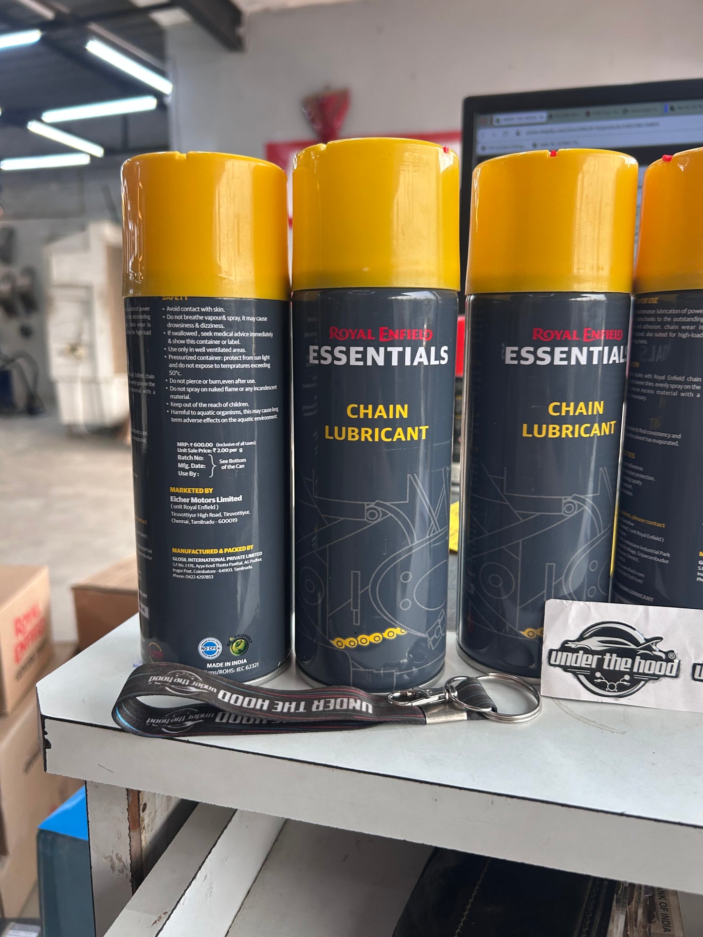 Royal Enfield Essentials Chain Lube & Chain Cleaner 500ml – Genuine OEM Chain Care Combo for All Royal Enfield & Other Bikes