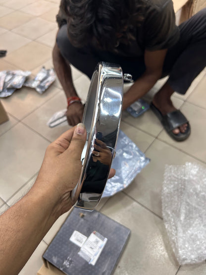 Royal Enfield RAN00065/B – Headlamp Rim Assembly (Chrome/Silver, OEM for Interceptor 650 & Continental GT 650)