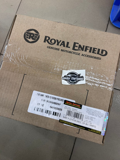 Royal Enfield Tinted Flyscreen KXA00063 — OEM Windscreen for Meteor 350