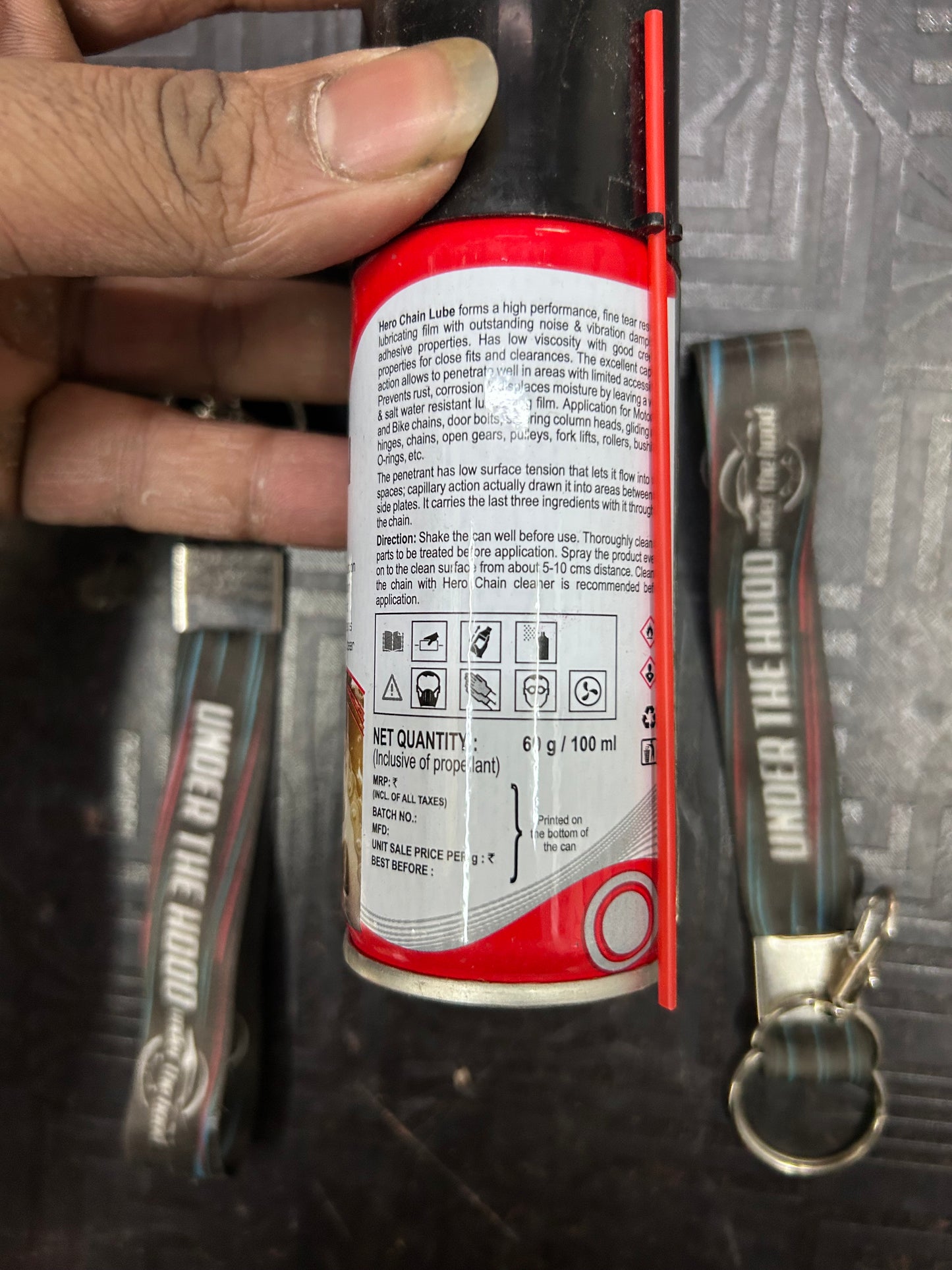 Hero Genuine Chain Lube Spray 100ml – SPDCHL0001S – Smooth, Rust-Resistant Chain Care for Harley X440 / 440X & Hero Mavrick 440