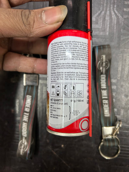 Hero Genuine Chain Lube Spray 100ml – SPDCHL0001S – Smooth, Rust-Resistant Chain Care for Harley X440 / 440X & Hero Mavrick 440