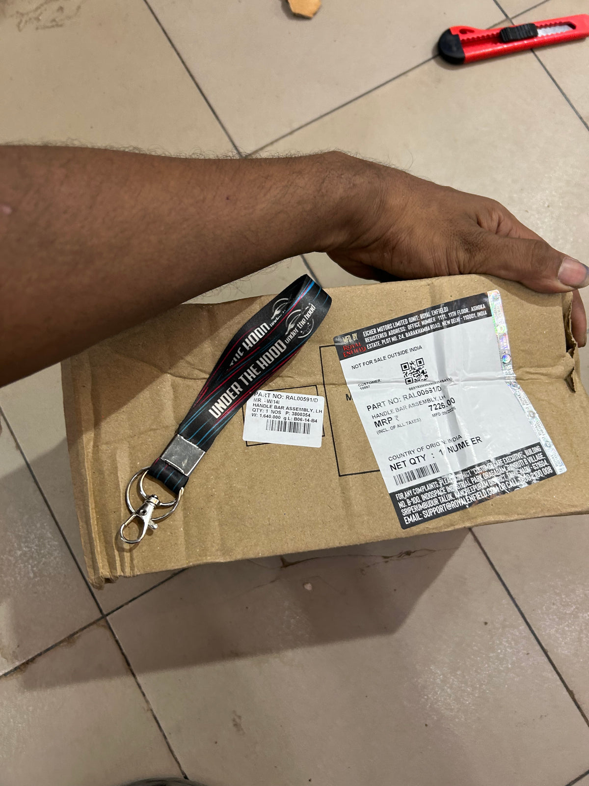 Royal Enfield Continental GT 650 Genuine LH Handlebar Assembly | RAL00591/D