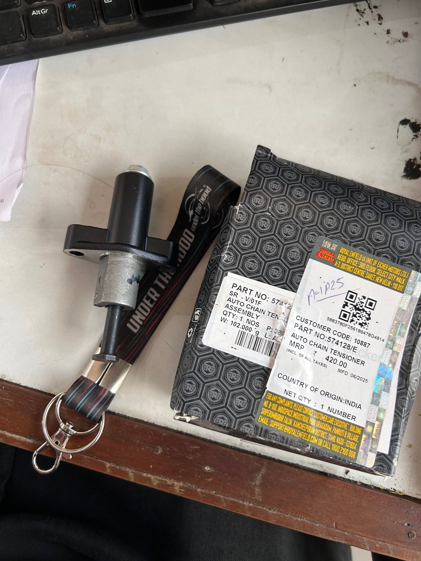 Royal Enfield Auto Chain Tensioner Assembly 574128/E – Genuine OEM for Himalayan 411 / Cam Chain Tensioner