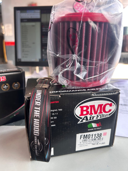 BMC Air Filter FM01138 for Royal Enfield Meteor 350 / Classic 350 Reborn / Hunter 350 / Bullet 350 (J-Series) – Washable High-Flow Cotton Gauze Replacement (OEM Ref: 1570250)