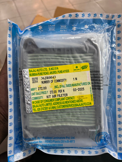 Bajaj 36JR0043 Air Filter Kit for Pulsar N150 N160 – UNDER THE HOOD