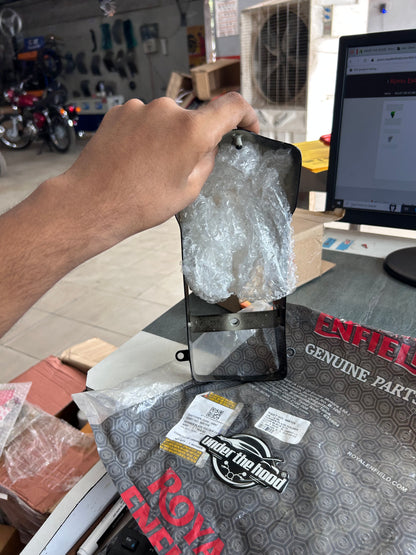 Royal Enfield 866109 – Genuine Rear Number Plate Holder (Black Std) for Bullet 350 KS – OEM Replacement Bracket