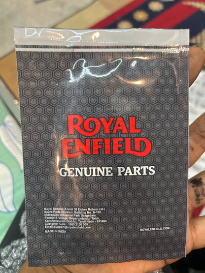Royal Enfield Fuel Tank Sticker – RAK00223/A | Chrome Satin Finish | Genuine Spare Part