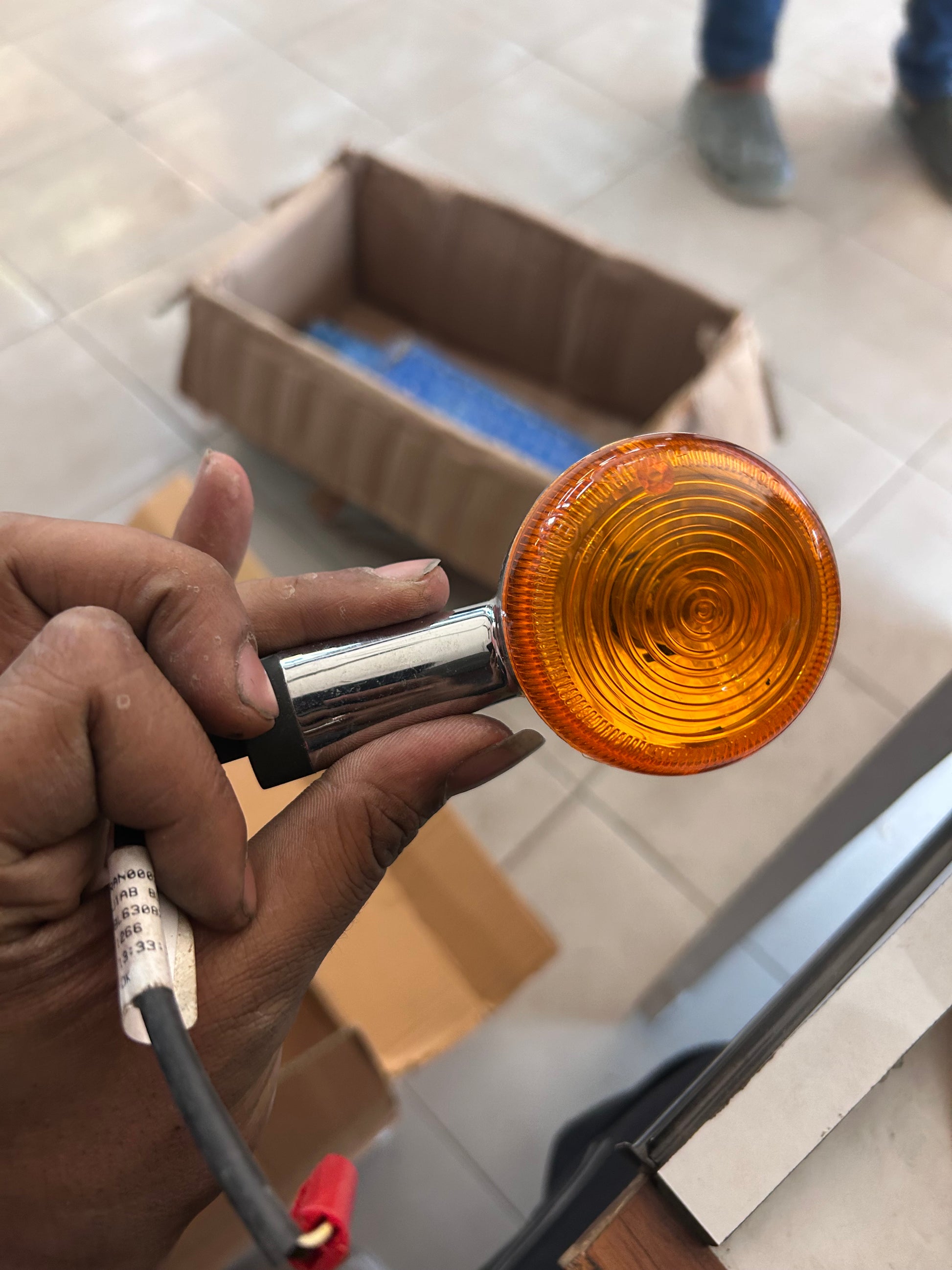 Chrome Trafficator Assembly RAN00381/A – Royal Enfield Reborn / Meteor