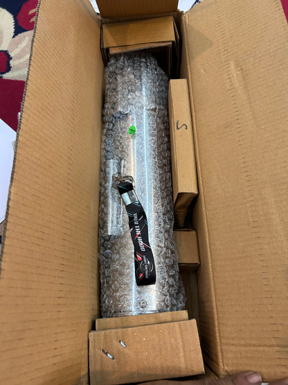 Royal Enfield 1990718 Silver Tapered Silencer-IN — Genuine OEM Exhaust for Classic 350 & 500 UC