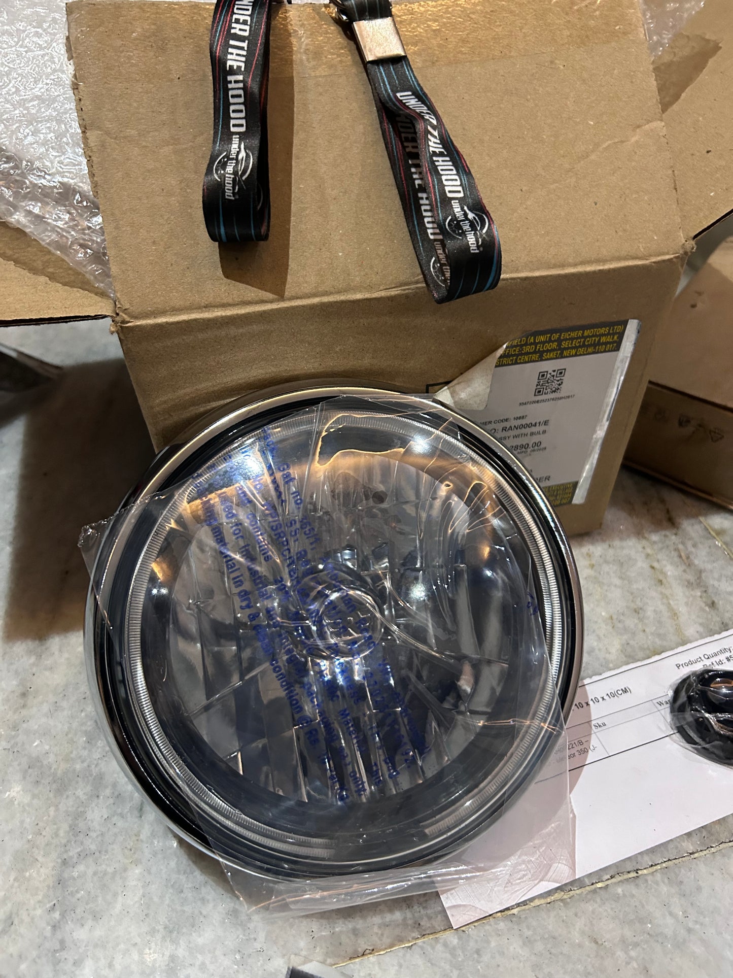 Royal Enfield Meteor 350 Headlamp Assembly with Bulb – Genuine OEM (RAN00041/B)