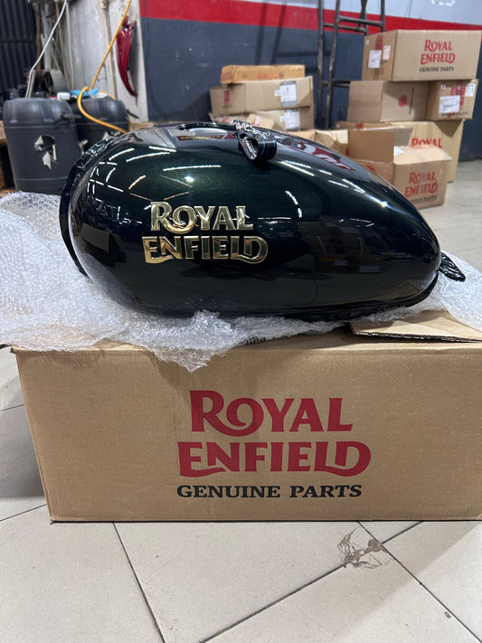 Fuel Tank With Sticker Bullet ES Magic Black GP BVI for Electra 350 UCE 350 ES - BSIII – Genuine Royal Enfield 843111